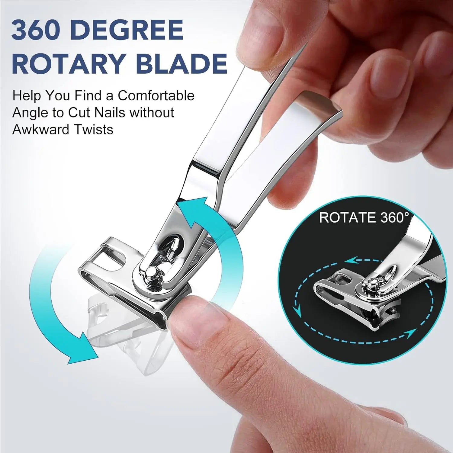 Toenail Clippers for Seniors Thick Toenails - Wide Jaw Opening Large Toe Nail Clippers for Thick Ingrown Nails, Professional Sharp Heavy Duty Nail Clipper Cutter for Mens Seniors with Leather Case.