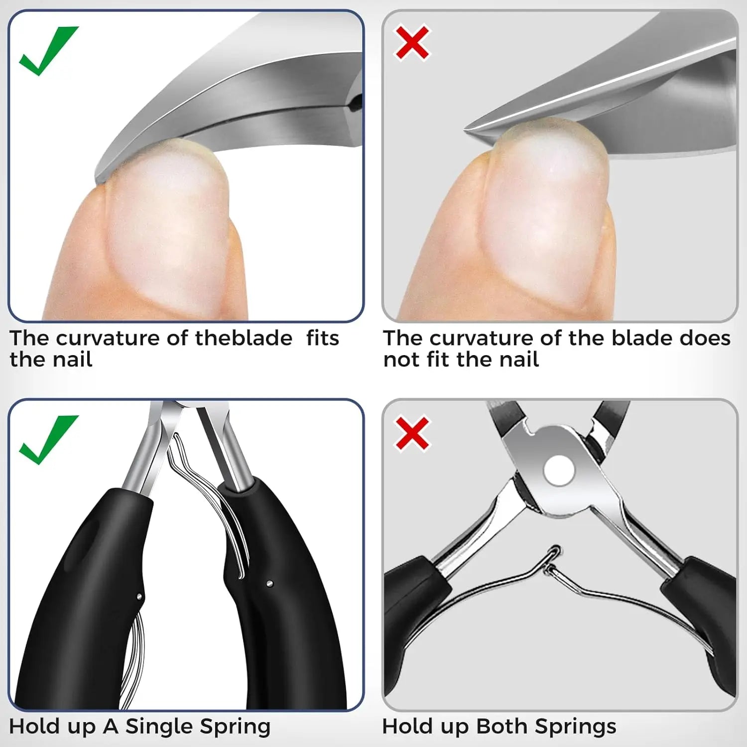 Toenail Clippers for Seniors Thick Toenails - Wide Jaw Opening Large Toe Nail Clippers for Thick Ingrown Nails, Professional Sharp Heavy Duty Nail Clipper Cutter for Mens Seniors with Leather Case.