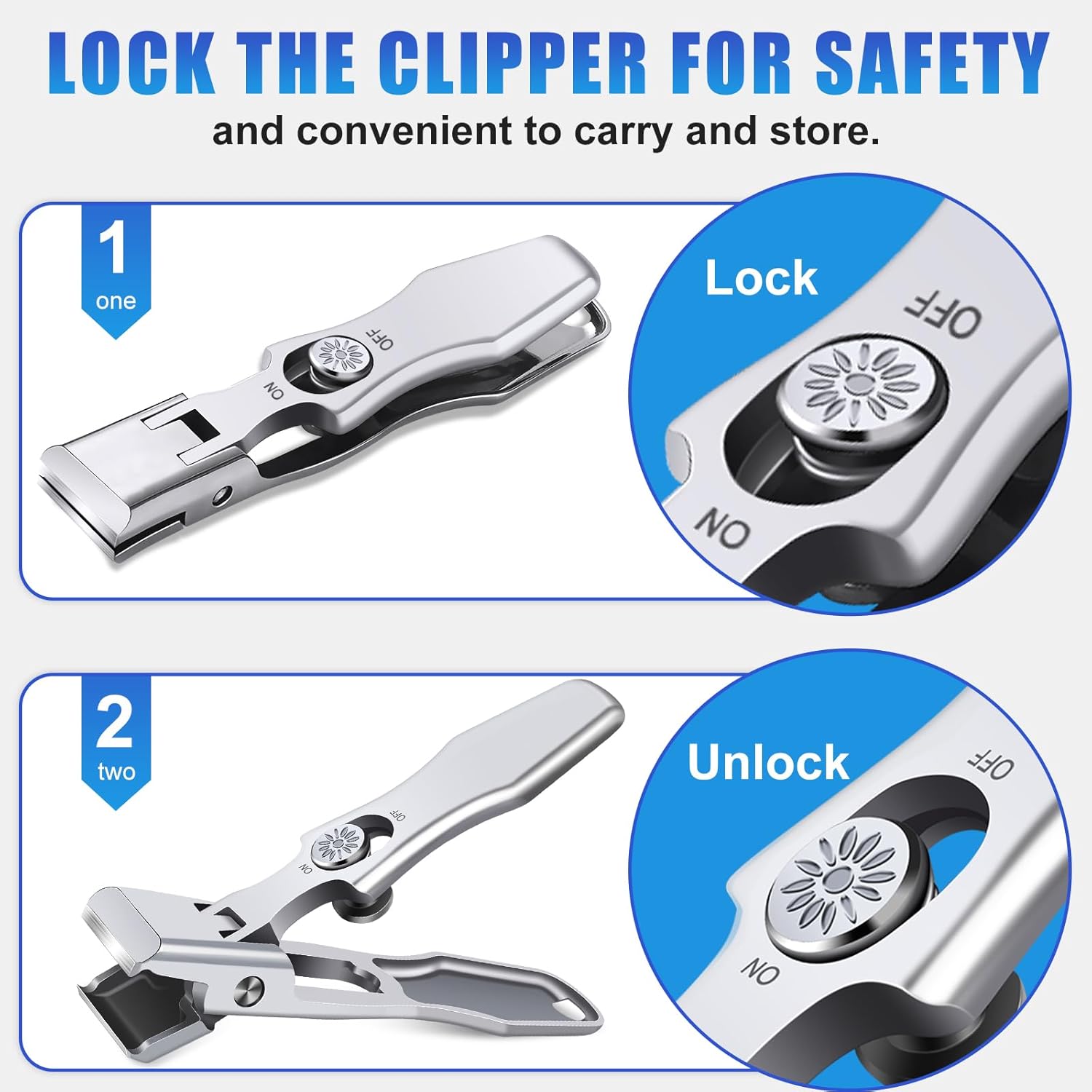 German Nail Clippers for Men Thick Nails,Upgrade Straight Toenail Clippers for Seniors with Wide Opening,Large Heavy Duty No Splash Ingrown Fingernail Clipper Nail Cutter with Catcher.