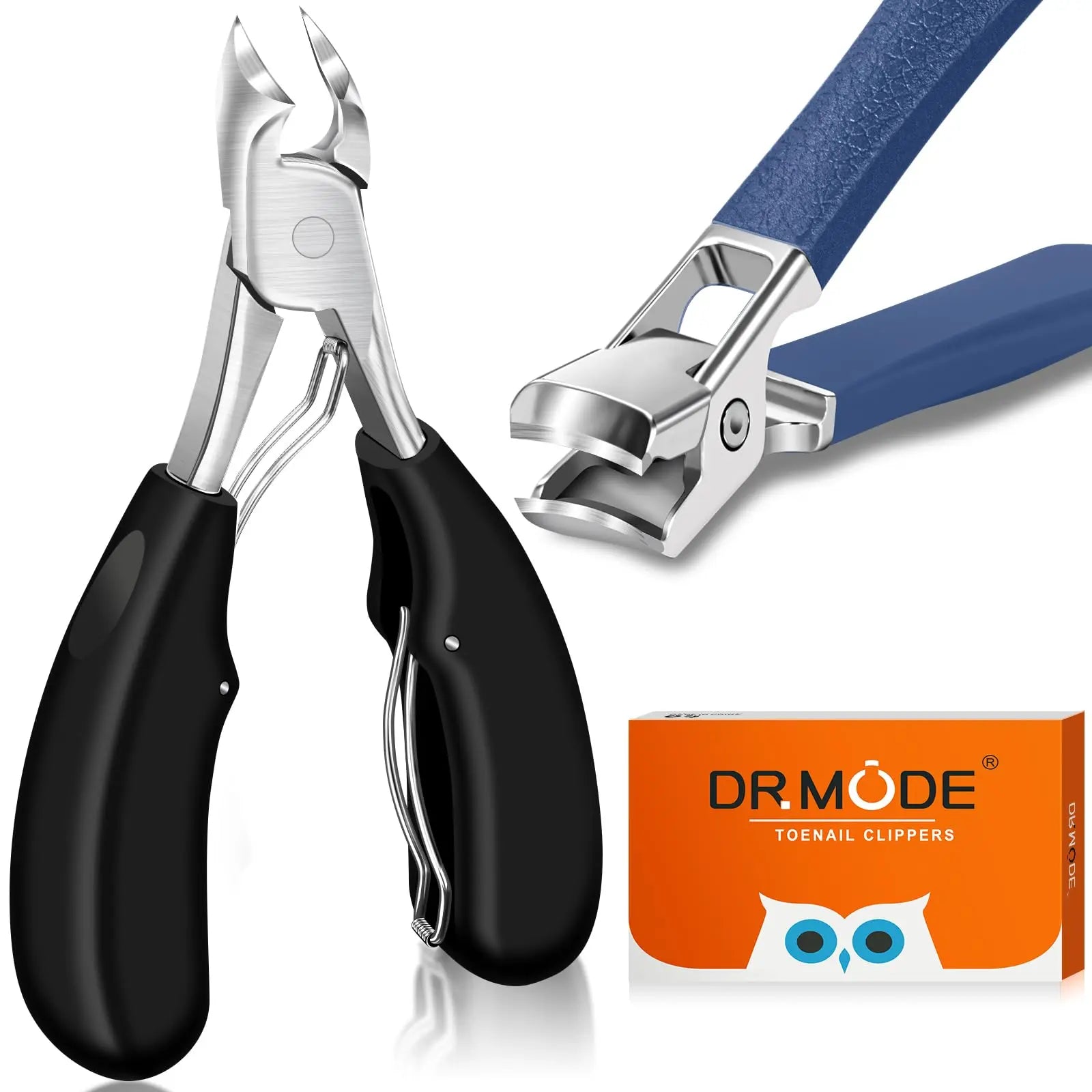 Toenail Clippers for Seniors Thick Toenails - Wide Jaw Opening Large Toe Nail Clippers for Thick Ingrown Nails, Professional Sharp Heavy Duty Nail Clipper Cutter for Mens Seniors with Leather Case.