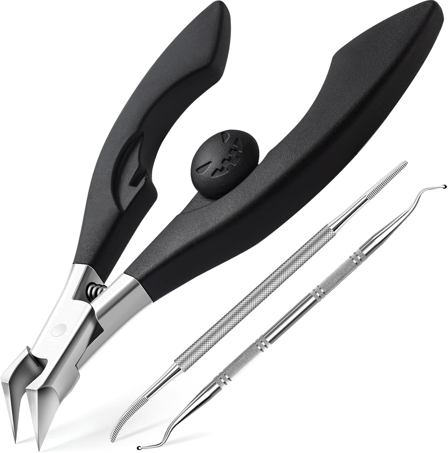 Ingrown Toenail Clippers for Seniors Thick Toenails, Straight Nail Clipper for Men, Heavy Duty Toe Nail Clippers for Thick Nails with Wide Jaw Opening, Professional Ingrown Toenail Removal Kit.